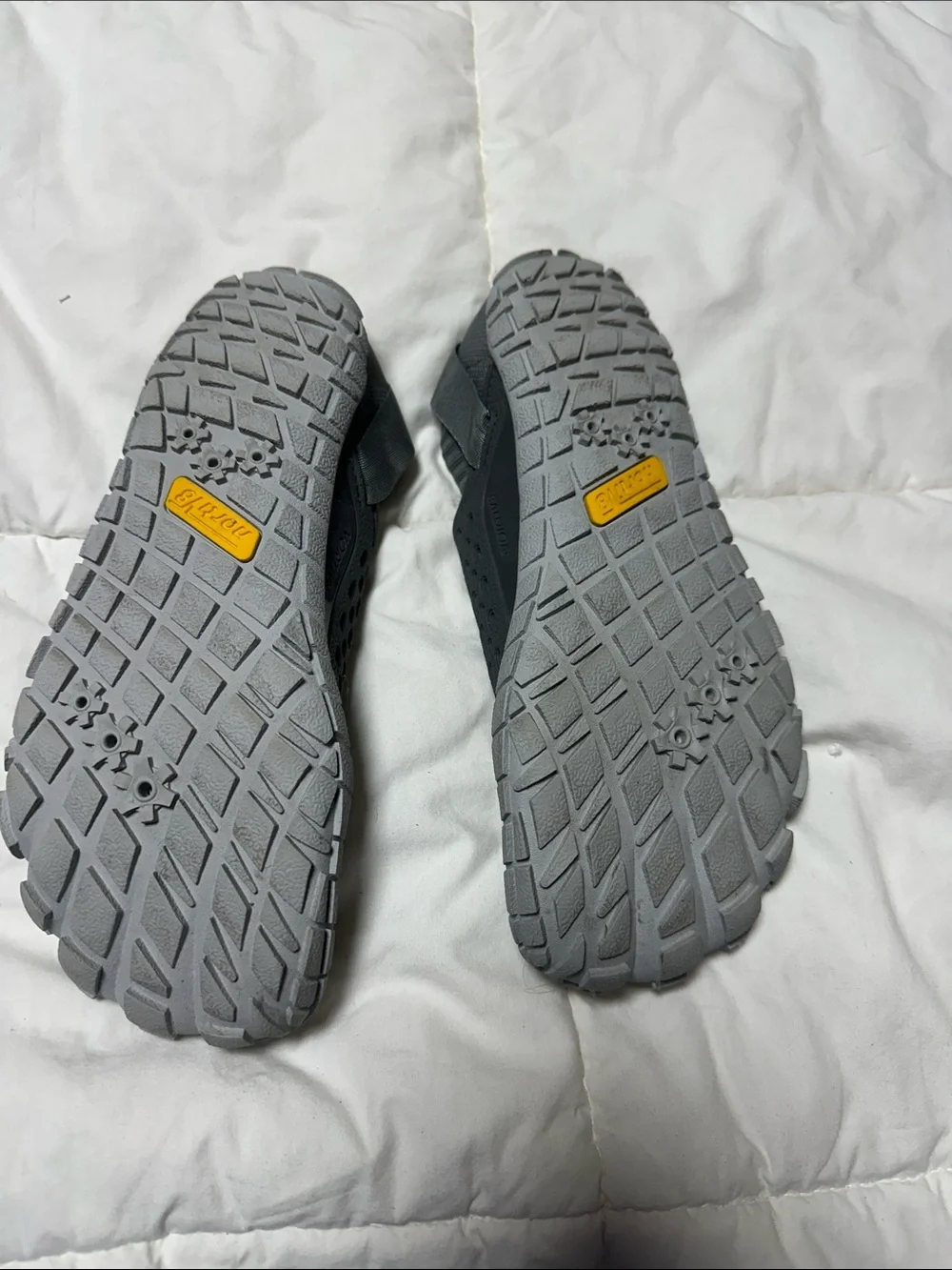 Gray Knit Slip-On Athletic Shoes